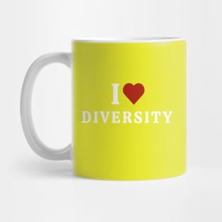 I Love Diversity Mug